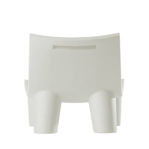 Fauteuil bas Low Lita - Slide - Blanc Milky - Polyéthylène recyclable
