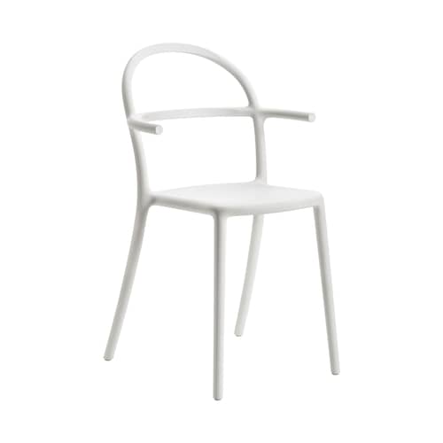 Fauteuil empilable Generic C plastique blanc /  Philippe Starck, 2017 - Kartell - Blanc - Polypropylène