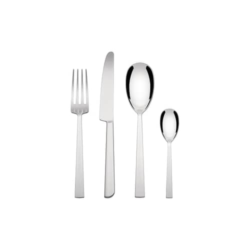 Asta Kitchen cupboard metal / 24 place settings - 6 people - Alessi - Polished steel - Stainless steel