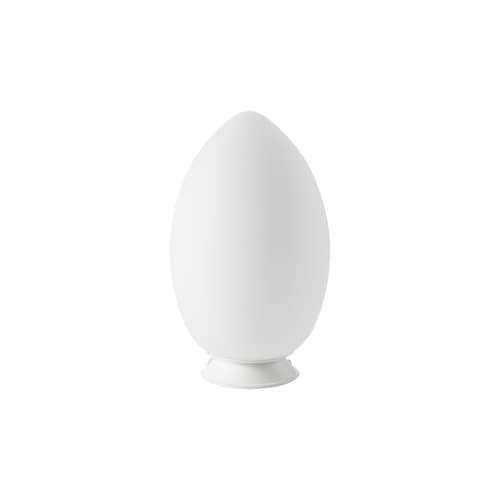 Lampe extérieur sans fil rechargeable Uovo LED verre blanc / Ø 18 x H 30 cm - Ben Swildens, 1972 - Fontana Arte - Blanc - Verre soufflé