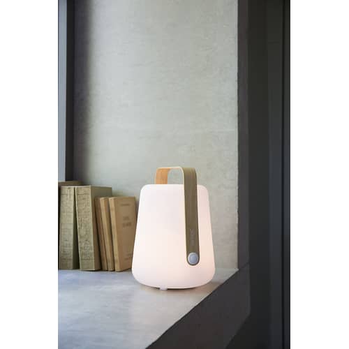 Lampe sans fil rechargeable Balad Bamboo bois naturel / H 25 cm - USB - Fermob - Bambou - Bambou, Polyéthylène