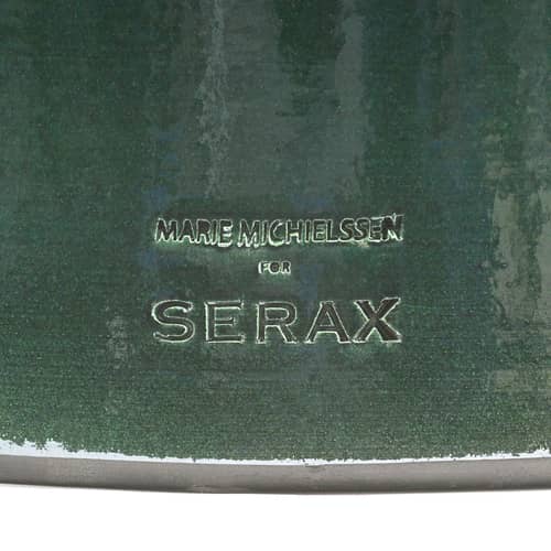 Table d\'appoint Pawn / Tabouret - Ø 37 x H 46 cm - Serax - Vert foncé - Grès émaillé