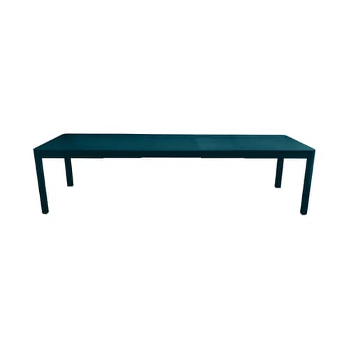 Ausziehtisch Ribambelle XL metall blau / L 149 bis 299 cm - 6 bis 14 Personen - Fermob - Acapulcoblau - lackiertes Aluminium