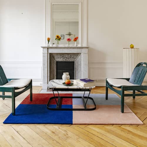 Tapis Balance / 180 x 120 cm - Laine tuftée main - COLORTHERAPIS - 180 x 120 cm / Multicolore - Laine de Nouvelle-Zélande