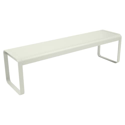 Bank Bellevie metall grau / L 161 cm - 4 Plätze - Fermob - Lehmgrau - Aluminium, Stahl