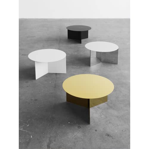 HAY スリットテーブル ホワイトXL COFFEE TABLE Hay Slit Metal XL Coffee table - white | Made In Design UK