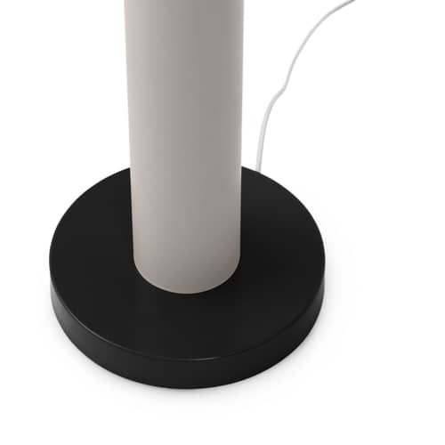 Lampada a stelo Cellu metallo grigio - Normann Copenhagen - Piede grigio / Base nera - Acciaio, Alluminio, PVC