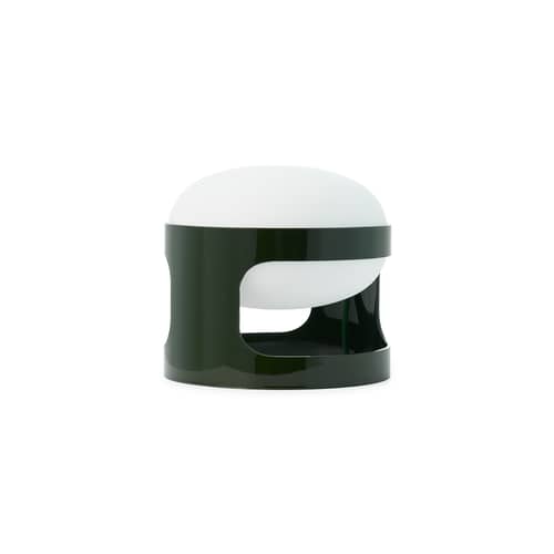 Lampe de table KD28 plastique vert / Joe Colombo, 1967 - Recyclé - Kartell - Vert forêt - PMMA recyclé