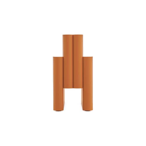 Magazine holder plastic material brown / Giotto Stoppino, 1983 reprint - Kartell - Earth - Recycled thermoplastic technopolymer