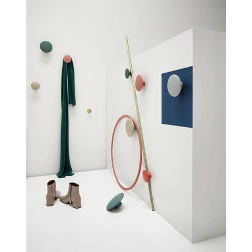 Patère The Dots Wood Medium / Bois - Ø 13 cm - Muuto - Chêne naturel - Chêne naturel