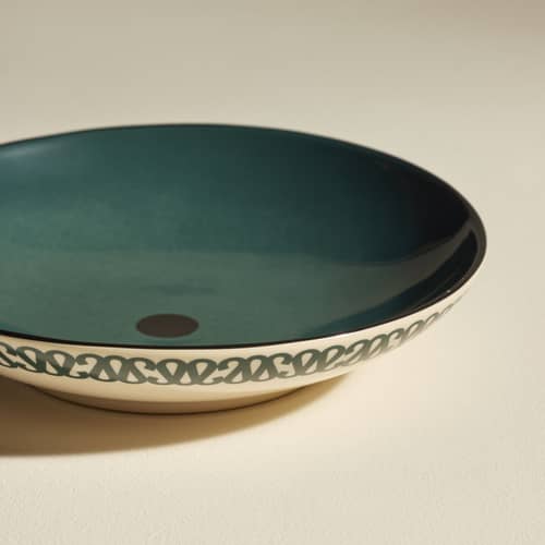 Piatto fondo Sarah ceramica blu / Ø 22 cm - Maison Sarah Lavoine - Blu Sarah - Gres smaltato