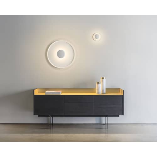 Plafoniera Top LED metallo bianco / Ø 60 cm - Alluminio - Vibia - Bianco - Alluminio