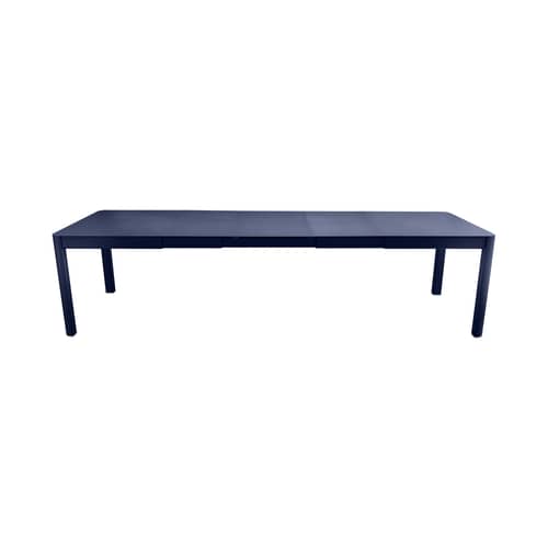 Table à rallonge Ribambelle XL métal bleu / L 149 à 299 cm - 6 à 14 personnes - Fermob - Bleu Abysse - Aluminium laqué