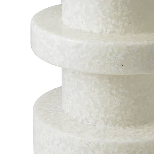 Tabouret Bit Stack / Table d\'appoint - H 42 cm / Recyclé - Normann Copenhagen - Blanc - Polyéthylène recyclé