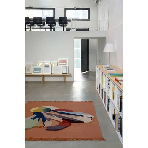 Tapis Flora - Bloom 1  multicolore / By Santoi Moix - 150 x 166 cm / Laine - Nanimarquina - Bloom 1 / Multicolore - Laine vierge