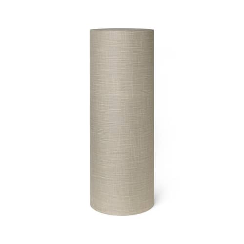 Abat-jour Eclipse Long tissu gris beige / Ø 30 x H 80 cm / Seconde vie - Ferm Living - Ø 30 x H 80 cm / Sable - Acier, Tissu