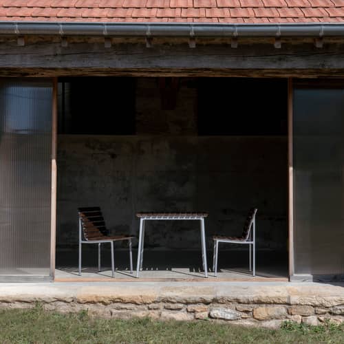 Traverse Chair wood brown / Bouroullec - Hay - Chair / Brown Wood - Aluminium, Thermo-treated solid ash wood
