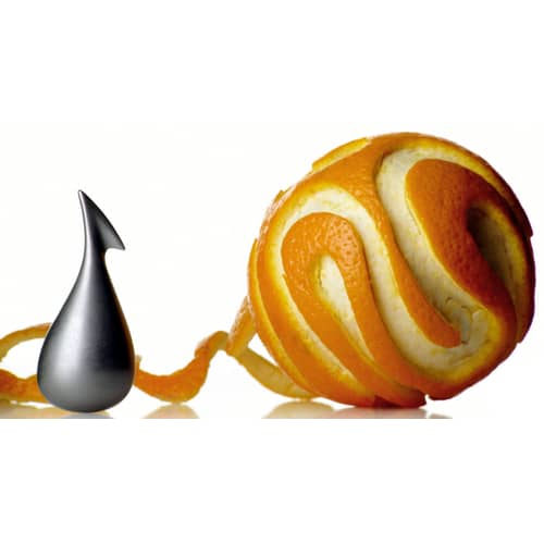Épluche-agrumes Apostrophe métal - Alessi - Acier - Acier inoxydable satiné