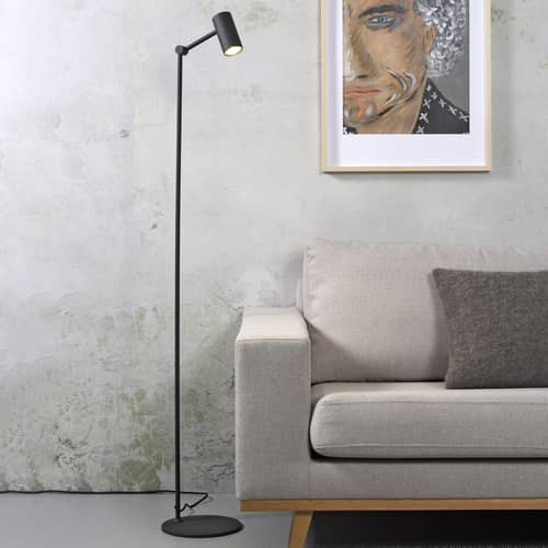 Stehleuchte Montreux metall schwarz / Ausrichtbar - H 134 cm - It\'s about Romi - Schwarz - Eisen