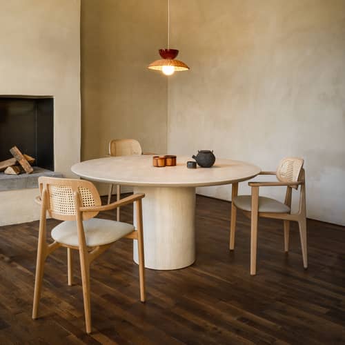 Pendelleuchte Arvin faser rot / Rattan - Vincent Sheppard - Bordeaux / Rattan - Keramik, Messing, Rattan