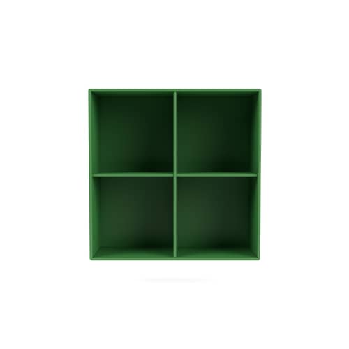Portaoggetti da parete Show legno verde / L. 69,6 x P. 30 x H. 69,6 cm - MONTANA - Prezzemolo 152 - MDF laccato