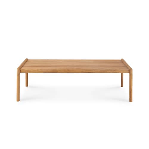 Table basse Jack Outdoor tissu bois naturel / 120 x 65 cm - Teck - Ethnicraft - 120 x 65 cm / Teck - Teck massif
