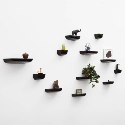 Wandregal Corniche Small plastikmaterial schwarz / L 21 cm - Bouroullec, 2012 - Vitra - Schwarz - Plastik
