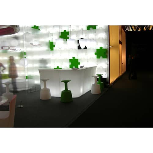 Tabouret de bar Drink plastique blanc / H 75 cm / Seconde vie - Slide - Blanc - Polyéthylène