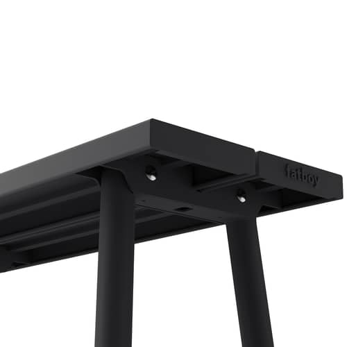 Banc Fred\'s métal noir / L 160 cm - 3 places - Fatboy - Anthracite - Aluminium