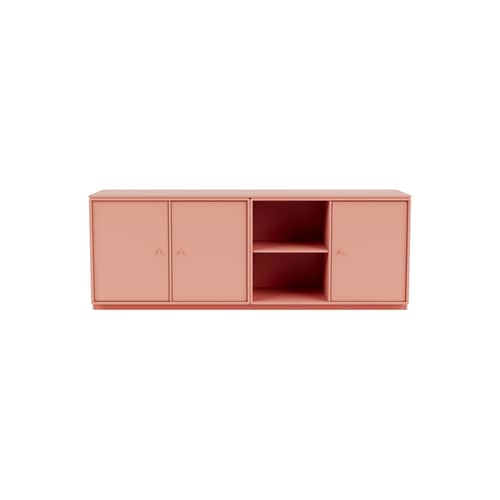 Save Dresser wood pink / W 139.2 x D 38 x H 51 cm - MONTANA - Rhubarb 151 - Lacquered MDF