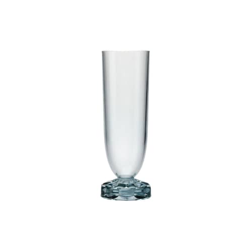 Flûte à champagne Jellies Family plastique bleu / H 17 cm - Kartell - Bleu ciel - PMMA