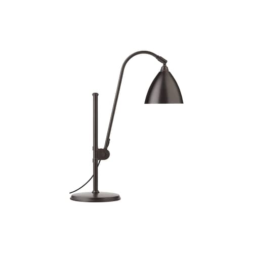 Lampe de table Bestlite BL1 métal noir / Réédition de 1930 - Gubi - Laiton noir - Laiton, Textile