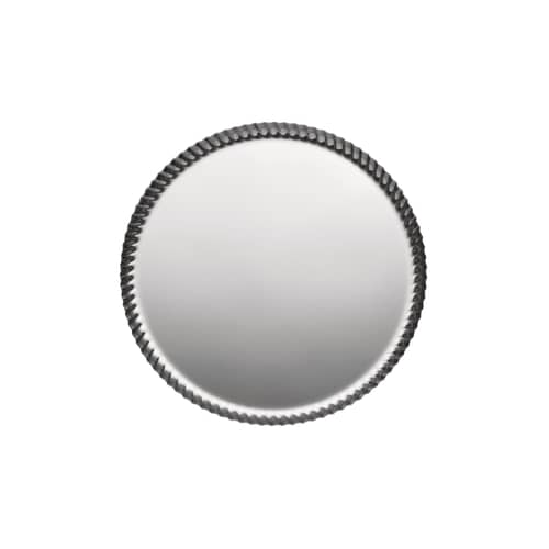 Plateau Pleats métal / Ø 31 cm - Alessi - Acier poli - Acier inoxydable