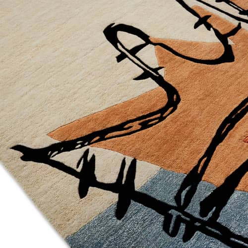 Tapis La main ouverte / 300 x 200 cm - Le Corbusier - CASSINA - Multicolore - Laine de Nouvelle-Zélande, Viscose