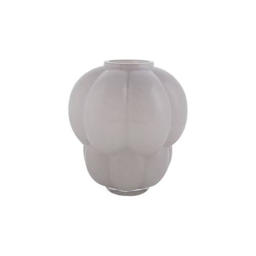 Vaso Uva vetro grigio / Ø 26 x H 28 cm - AYTM - H 28 cm / Grigio colomba - Vetro soffiato a bocca