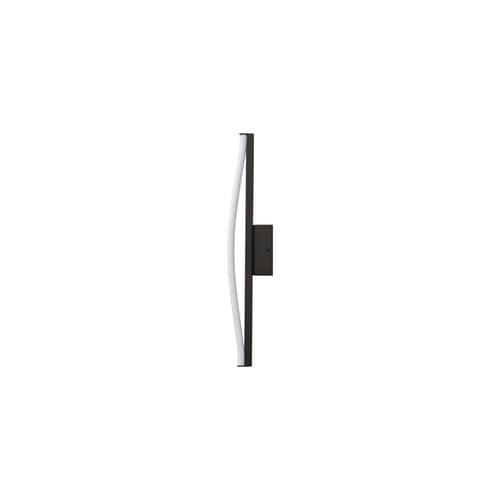 Wandleuchte mit Stromkabel Bow Mini metall braun / H 50 cm - 101 COPENHAGEN - H 50 cm / Bronze & Weiße Röhre - Eisen, Polyacryl