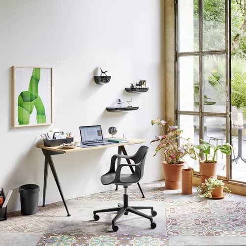 Wandregal Corniche Medium plastikmaterial schwarz / L 35,2 cm - Bouroullec, 2012 - Vitra - Schwarz - Plastik