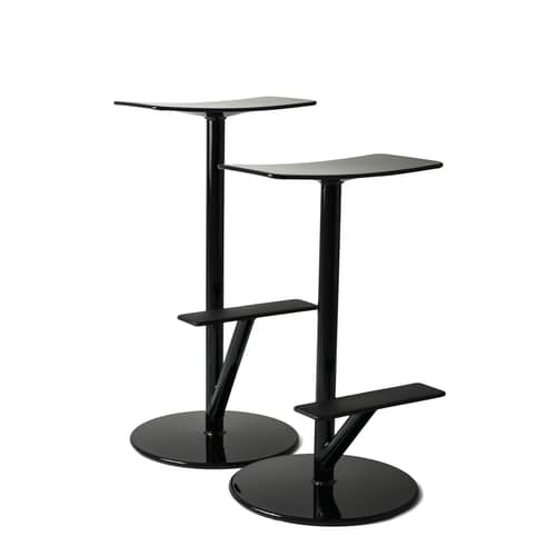 Barhocker Sequoia metall schwarz / Metall - H 65 cm - Magis - Schwarz - Stahl