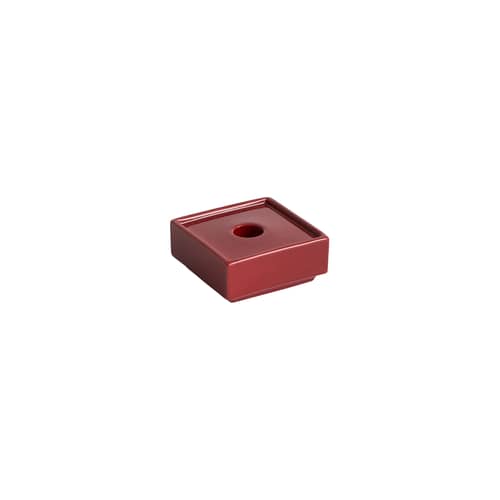 Bougeoir Mattone / Small - 9,4 x 9,4 cm - Hay - Rouge - Grès