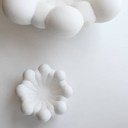 Bloom Mini Bowl ceramic white / Ø 15.5 x H 6 cm - 101 COPENHAGEN - White - Ceramic, Fibre-reinforced concrete