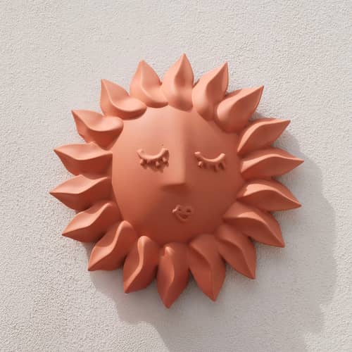 Décoration murale Magna Graecia - Sole céramique orange - Seletti - Terracotta - Terre cuite