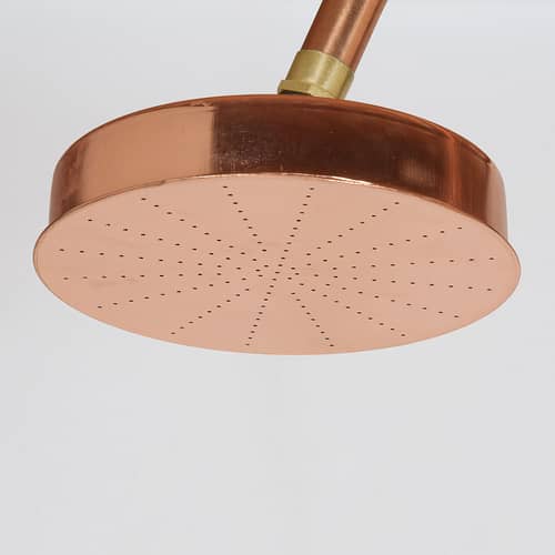 Douche d\'extérieur Aquart Lux métal pierre cuivre / Cuivre & ciment - Seletti - Cuivre / Ciment gris - Ciment, Cuivre