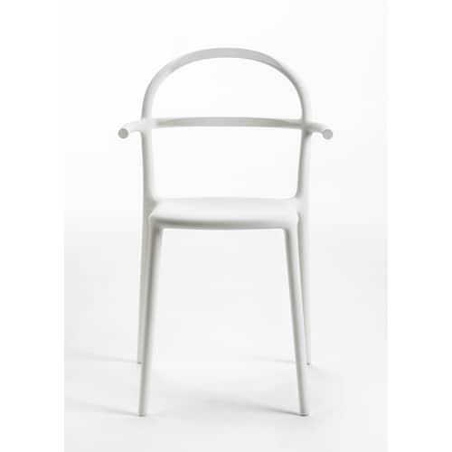 Fauteuil empilable Generic C plastique blanc /  Philippe Starck, 2017 - Kartell - Blanc - Polypropylène