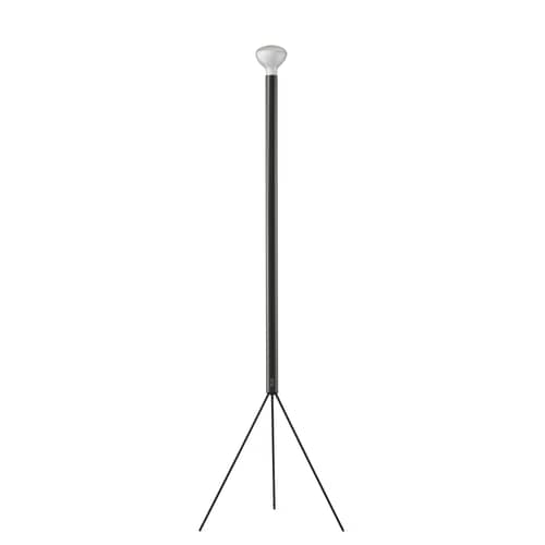 Luminator Floor lamp metal black / A. & P. Castiglioni, 1954 - Flos - Anthracite - Metal