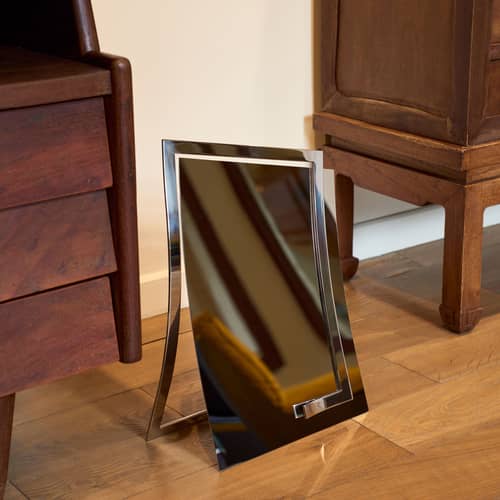 Free standing mirror Qua A3 BANG / L 26 x H 46.8 cm - Mirror - Metal ...
