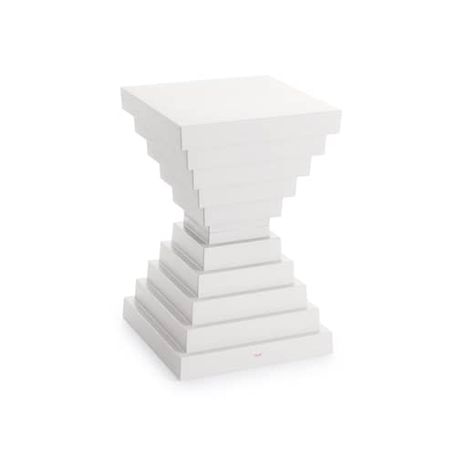 Hocker Prince OhOh plastikmaterial weiß / Philippe Starck - Kartell - Weiß - Recyceltes Polypropylen