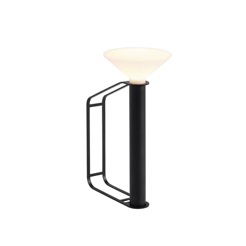 Kabellose, wiederaufladbare Außenlampe Piton metall schwarz - Muuto - Schwarz - Aluminium, Plastik
