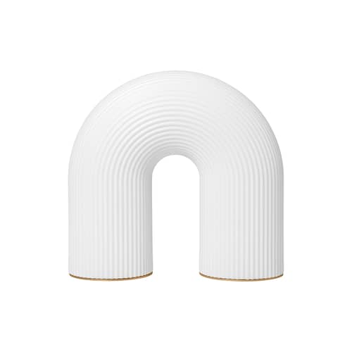 Lampe extérieur sans fil rechargeable Vuelta OUTDOOR LED / L 27 x H 25 cm - Ferm Living - Blanc - Polyéthylène