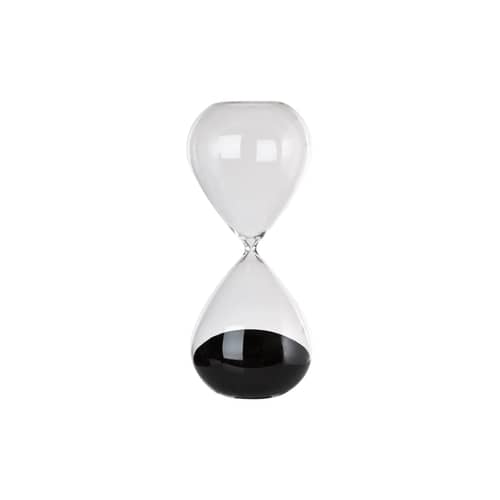 Sablier Ball Large / 2 heures - H 38 cm - Pols Potten - Noir - Verre