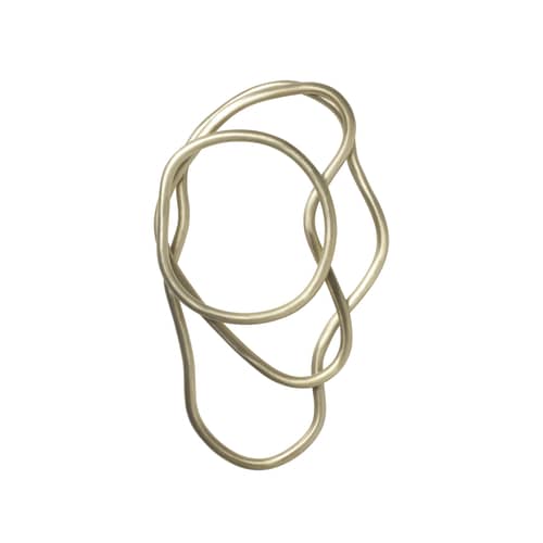 Sottopentola Pond oro metallo / Set da 3 anelli - Ottone - Ferm Living - Ottone - Ottone massiccio
